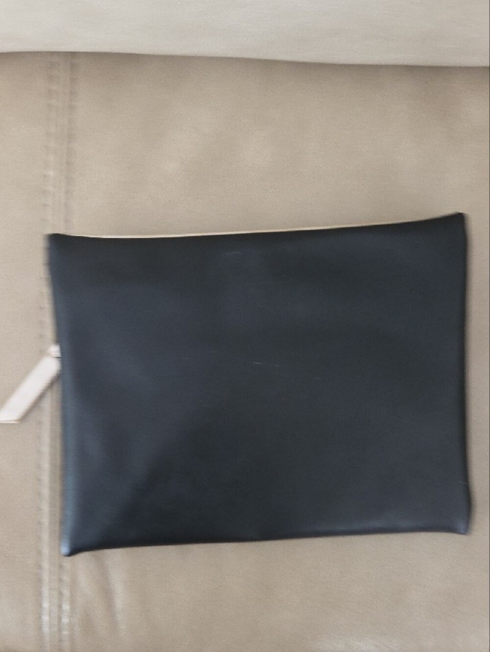 Shiseido Black and Gold Fold-Top Makeup Pouch - Picture 3 of 6